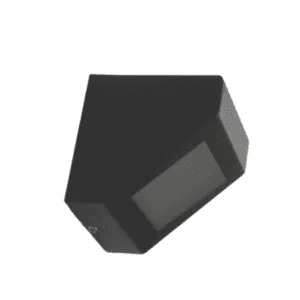 Bidireccional Triangular chapa negro G9
