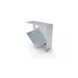 Curva plana 90º p/perfil C 44x44 espesor 2,1mm