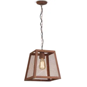 Colgante chapa c/malla 1E-27 OXIDO 30x30