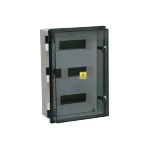 Gabinete PVC 36 módulos tapa CRISTAL 325x465x180 ROKER PRD553/1