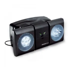 Central de emergencia 2x6w LED negro GAMASONIC GX - 2F 1215 L