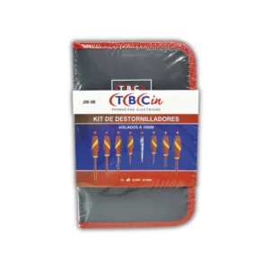 Juego destornillador ELECTRICISTA TBCin 8 piezas JDE-8B