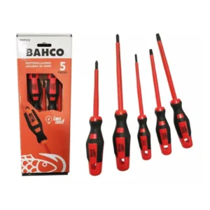 Juego destornilladores electricista BAHCO 5 piezas 1000v