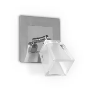 Acero aplique 1 luz cabezal cubeto 6513