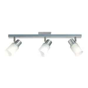 Aplique acero completo 3 luces 9031