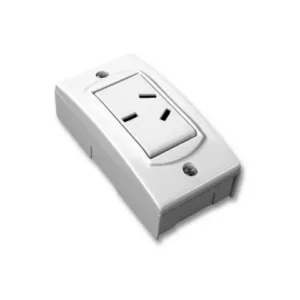 Llave 1 módulo exterior JELUZ toma 10 amp