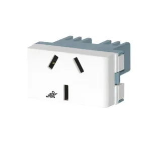 Módulo toma 10 amp. c/traba seg. JELUZ TS20078