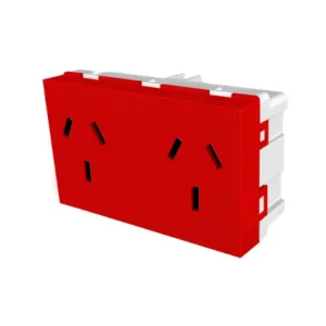Módulo toma 10 amp. DOBLE JELUZ 60028-5 rojo