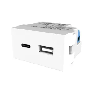 Módulo toma USB-B+ USB-C JELUZ PLATINUM 3amp
