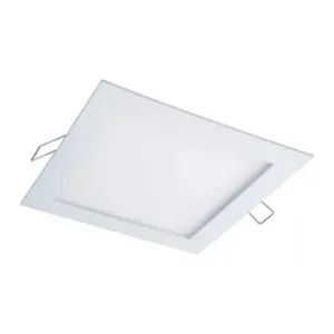 Artefacto LED embutir cuadrado BLANCO 12x12 8w CANDIL 3000ºK
