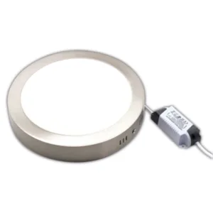 Artefacto LED exterior redondo ACERO 22x22 20w TBC 3000ºK