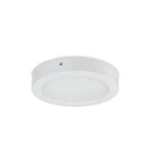 Artefacto LED exterior redondo BLANCO 12cm 6/8w AKAI 3000ºK