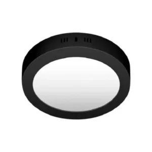 Artefacto LED exterior redondo NEGRO 22cm 18w CANDIL 3000ºK