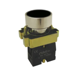 Pulsador metalico 22mm negro TBC-CNC SA-BA21