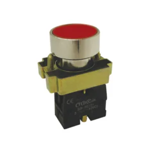 Pulsador metalico 22mm rojo TBC-CNC SA-BA42