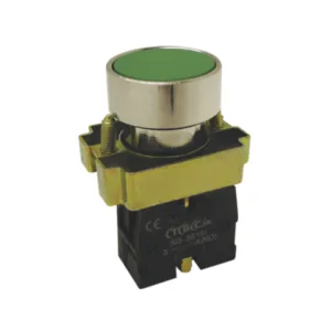 Pulsador metalico 22mm verde TBC-CNC SA-BA31