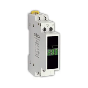 Voltimero modular monofásico verde riel din TBC C45V-1G