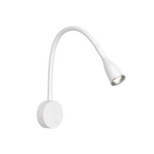 Velador INTERELEC LED 5w blanco/negro PARED interruptor