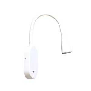 Velador INTERELEC LED 5w blanco/negro PARED interruptor + cargador USB