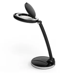 Velador INTERELEC tablero dibujo c/lupa negro
