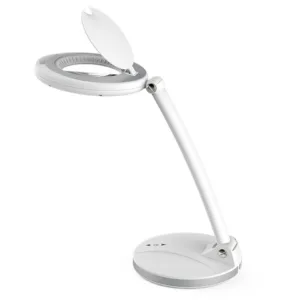 Velador INTERELEC tablero dibujo c/lupa blanco