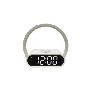 Velador MACROLED 5w reloj despertador carga inalámbrica VULCANO