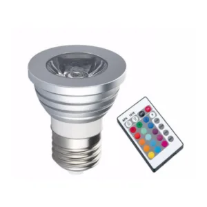 Lampara dicroica c/led 220v GU10 3w TBC RGB c/control