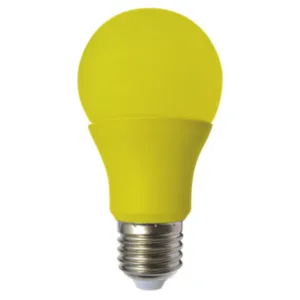 Lampara LED COLOR E-27 5w amarillo anti-insecto