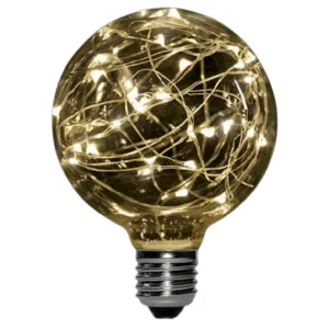Lampara LED FILAMENTO clara GLOBO hilo CALIDO deco G120