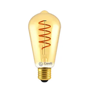 Lampara LED Filamento PERA GRANDE CANDIL 5w GOLDEN ST16405