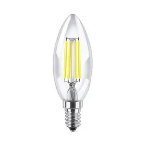 Lampara LED FILAMENTO vela E-14 4w cálida / dia