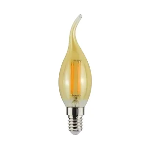 Lampara LED FILAMENTO vela E-14 4w cálida VIENTO