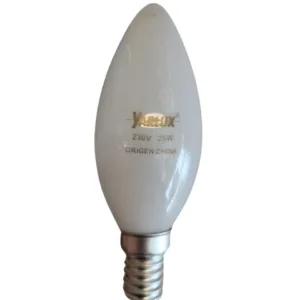 Lampara Velita opal incandecente 25w E14 Yarlux