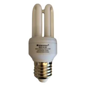 Lampara mini 3 tubos bajo consumo 9w