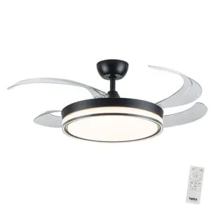 Ventilador de Techo Hydra Retráctil 42” con Luz LED y Control